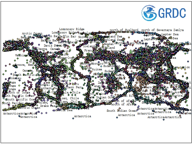 地震 （1900-2020， 深度： 0 - 70 公里） （小尺度）